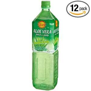 Its the SUN Aloe Vera Juice, Original Flavor, 50.4 Ounces Bottles 