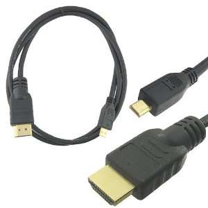   Type D to Type A) Gold Plated micro HDMI / HDMI Cable (Type D to Type