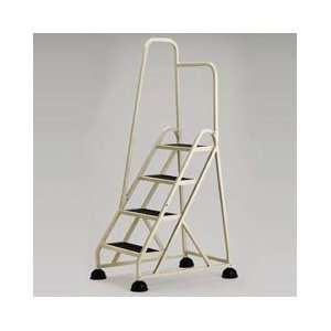  Stop Step Four Step Aluminum Ladder with Handrail 
