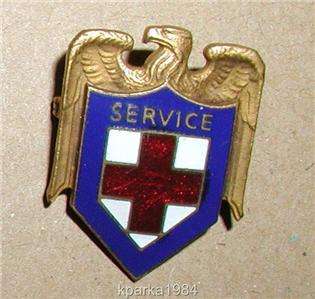 WW2 ERA AMERICAN RED CROSS SERVICE PIN  