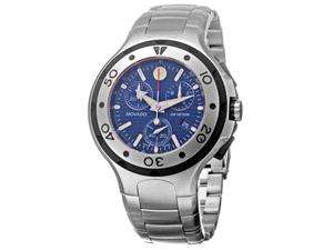 Movado 800 Series Stainless Steel Blue Dial Chronograph Men’s Watch 