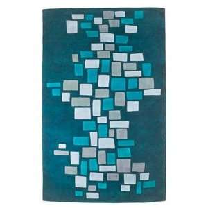  Angela Adams Shimmer Peacock 5x8 Wool Rug