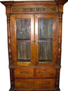 Antique India Furniture Vastu Teak Wood Armoire Cabinet Teak Jaipur 