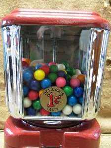   1940s The Chloro King Gumball Machine  Antique Penny Gum Vending 7050