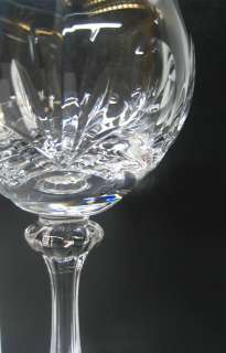 Wine glass Cut crystal Stemware two decorative cut vintage clear 