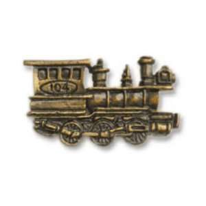   Buck Snort Hardware Train, Right Face, Antique Brass