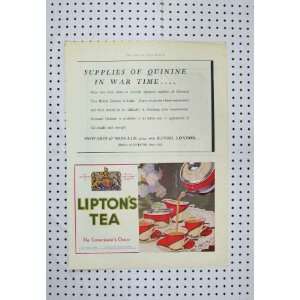   Colour Print Advert LiptonS Tea Cup Teapot Print