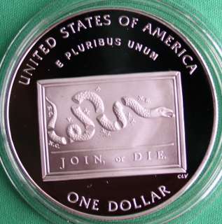 2006 Ben Franklin Scientist Proof Silver Dollar Commemorative Coin w 