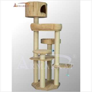 Armarkat 72 Solid Wood Cat Tree S7207 1 815481010925  