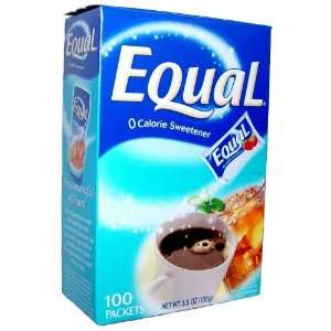  Equal Artificial Sweetener Packets   100 Packets, 18 pack 