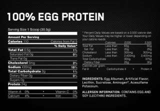 Optimum Nutrition 100% Egg Protein, Rich Chocolate, 2 Pound Optimum 