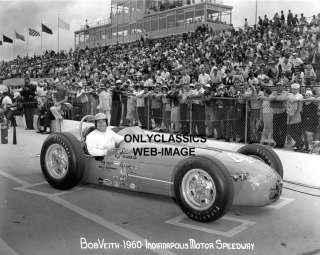 1960 INDY 500 BOB VEITH OFFY RACE CAR AUTO RACING PHOTO  