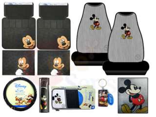 Mickey Mouse Car Seat Covers Auto Accessories Set  9PC  