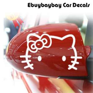 2pcs Hello Kitty Car Rear View Mirror Decal Stickers  