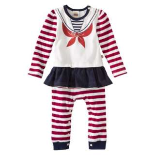 Harajuku Mini for Target® Infant Girls Stripe Sailor Romper   Red 