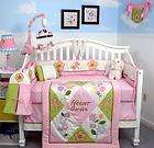 SoHo Mystic Garden Baby Crib Bedding 13 pcs Set With Diaper Bag
