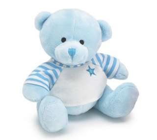 NEW Baby Boy PLUSH BLUE BEAR w/ Tee Shirt Stuffed 6  