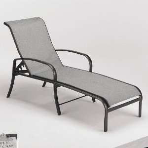 Pacific Sling Adjustable Chaise Lounge Finish Textured Black, Sling 