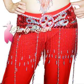 11 color Sexy Shining Belly Dance Hip Scarf Belt Chain  