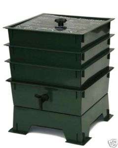 Tray Worm Factory Composting FARM Bin Composter GREEN  