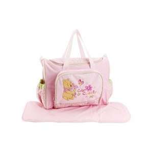  2 Winnie the Pooh Diaper Tote Bag Disney Pink New Baby