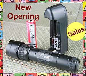   WF 502 502B CREE T6 flashlight torch 1000 lumens + Battery + Charger