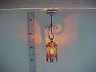   Dollhouse Miniature Roombox w/ Crystal chandelier LED battery