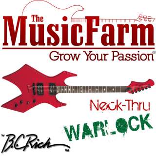 BC Rich Neck Thru Warlock Electric Guitar NTWBR   Blood Red  
