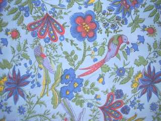 Birds in Paradise Tapestry Coverlet Bedspread Blue  