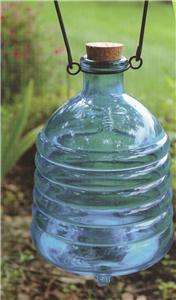 Old Fashioned BLUE Glass Wasp & Yellow Jacket Trap 630104840235  
