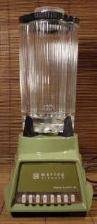 Vtg Green Avacado Heavy Duty Glass Waring Bar Blender 720 Watt  