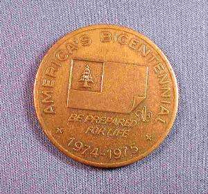 BSA Coin   1974 1975 Americas Bicentennial Bunker Hill  