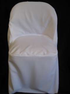 25 WHITE WEDDING BANQUET FOLDING CHAIR COVERS COVER  