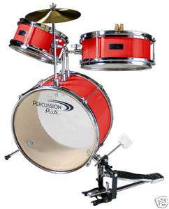 PIECE DRUM SET PERCUSSION PLUS IN RED OR BLACK NEW  