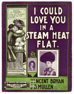 BLACK MEMORABILIA Sheet Music Steam Heat Flat 1903  