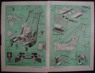 Build a Snow Blower / Rotary Mower How To build PLANS 1950  