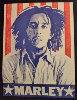 Bob Marley Flag vote rare collectible poster 18x24  