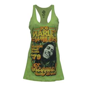 Bob Marley Reggae To Sunset Racer Back Tank Top T shirt  