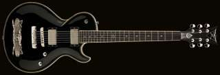 DBZ Bolero Calavera Electric Guitar   Black  