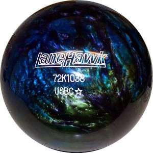 lb LaneHawk Blue Green Purple Bowling Ball FREE SHIP  