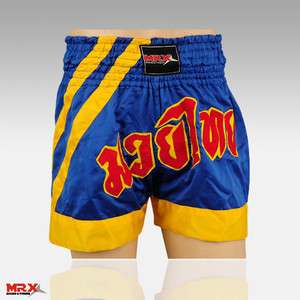   Thai Kick Boxing Shorts Mma Martial Arts Training Shorts Blue  