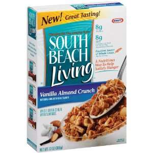 South Beach Living Vanilla Almond Crunch Cereal, 13 Ounce Box  