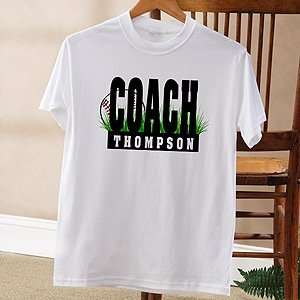  Personalized Baseball Coach T Shirt