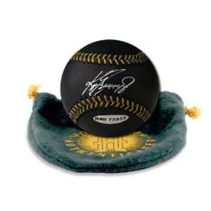   Ken Griffey Jr. Autographed Black Leather Baseball