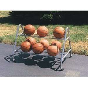  Steel Basketball Carrier (Holds 12 Basketballs) Sports 