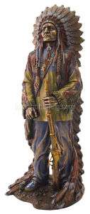 Chief Sitting Bull Sculpture Statue   Magnificent   