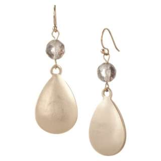 Flat Round Bead Earrings   Gold.Opens in a new window