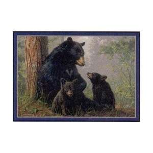  Hautman Brothers Black Bear Family Rug