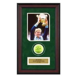  Boris Becker 1986 Wimbledon Championships Framed Autographed Tennis 