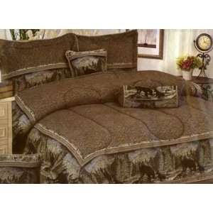   wild Black Bear tapestry bedding   7 Pc bed in a bag